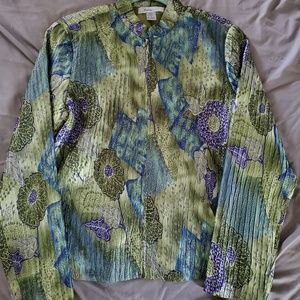 Satin crinkle jacket